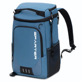 SPARTER backpack cooler front view with roomy storage for drinks and meals.