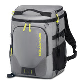 SPARTER backpack cooler full capacity demonstrates 49-can storage for day trips
