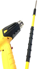 Heat gun-ready SPEARFISHING WORLD shrink grip installation step