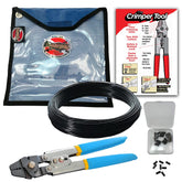 Spearfishing World monofilament line kit with crimp tool for quick boat rigging.