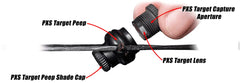 Specialty Archery PXS Target Peep Deluxe Kit packaging unboxing showcases compact design.
