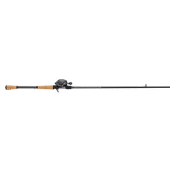 Front view of 7'0\" HM graphite rod with left-hand reel