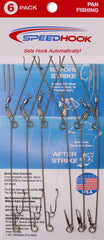 SPEEDHOOK 6-pack spring-loaded fishing hook in stainless steel