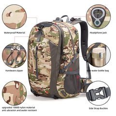 SpeedPARK 40L hiking backpack back with ventilated straps for breathable comfort