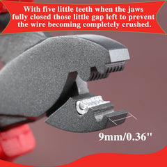 SPEEDWOX crimping tool anti-loss lanyard prevents accidental release during use.