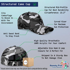 Speedy Pros City Camo American Veteran Gulf War cap for daily wear.