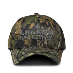 Speedy Pros camo baseball cap front view with camouflage pattern for outdoor concealment.