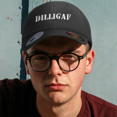 Speedy Pros DILLIGAF cap with pre-curved bill for instant wearability and style.