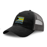 Speedy Pros Richardson Soft Mesh Cap with Bahamas flag embroidery for everyday style.