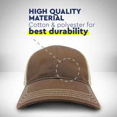 Pre-curved bill detail for a streamlined look on the cap.