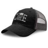 Speedy Pros Richardson Trucker Hat with Chilean flag embroidery ideal for sun glare protection outdoors