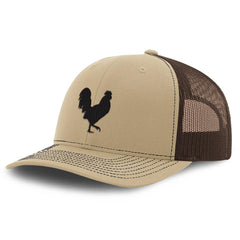 Speedy Pros rooster-shadow embroidery cap front view for bold casual style