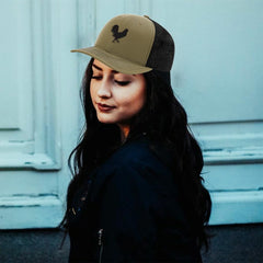 Speedy Pros vintage trucker cap side view complements relaxed outfits