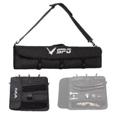 SPG Takedown Recurve Bow Case compartment design keeps bow parts organized and protected.