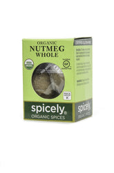 SPICELY nutmeg whole ecoBox 0.10 oz ready to grate for fresh flavor