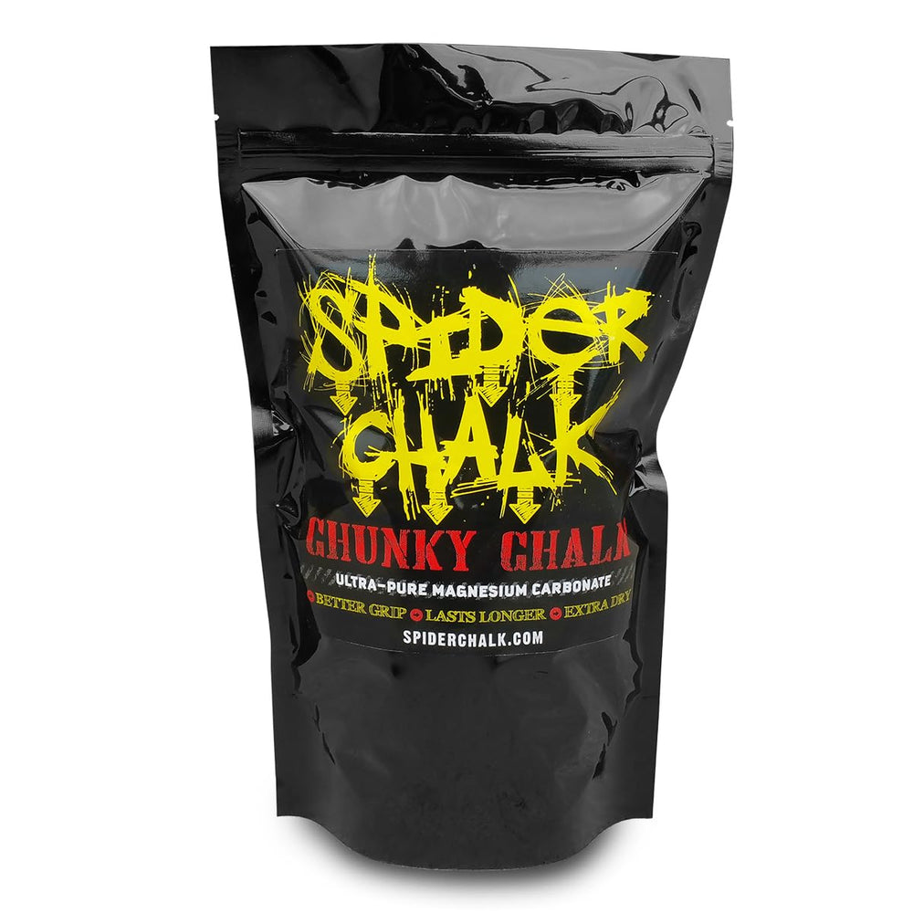 SPIDER CHALK 12oz blocks provide reliable grip for climbs and lifts.