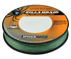 Spiderwire Zilla Braid 40lb moss green spool, ideal for big bass and smooth casting
