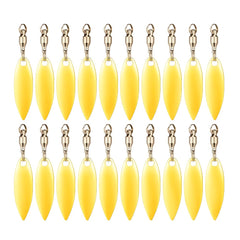 20 pieces spinner blades kit in gold and silver finishes for lure making