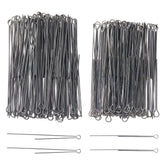 200pcs stainless steel fishing spinner shafts set