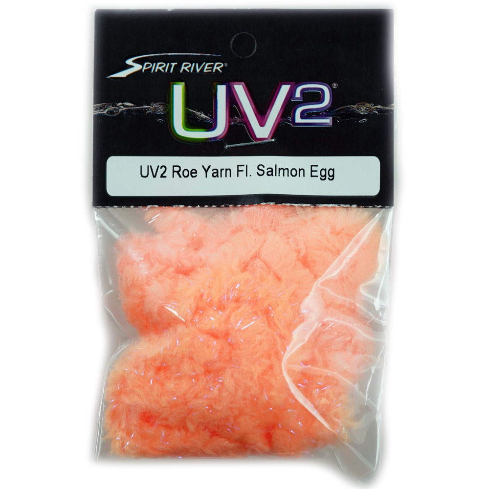 Spirit River UV2 Roe Yarn for egg patterns with fluorescing color in bright lighting