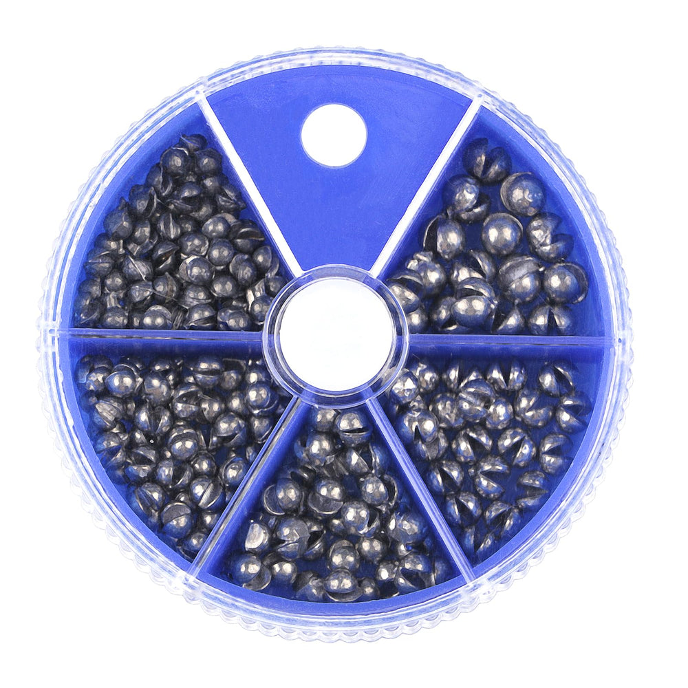 Split Shot Sinkers Combo 167-piece set with five sizes