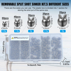 Sturdy lead sinkers with smooth surface