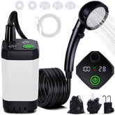 Spopal portable shower camping kit captured in compact form for easy outdoor rinsing anywhere.