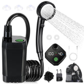 Spopal portable shower overview highlights compact outdoor setup for easy transport