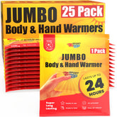 Sport Temp jumbo hand body warmers pack highlights 25-count warmth for all-day warmth on the go