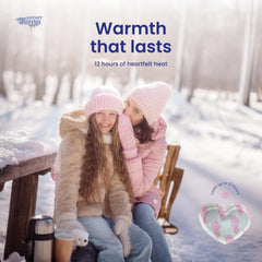 Sport Temp warmers tucked in a glove for on-the-go warmth.