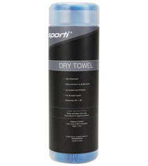 Sporti soft absorbent microfiber towel highlighting comfort and skin-friendly feel