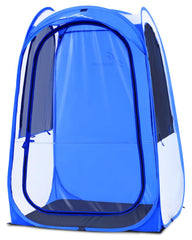Sportneer pop-up tent front view offers instant shelter for cold games.