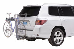 SportRack Pathway Deluxe tilts down for easy rear access during trips.