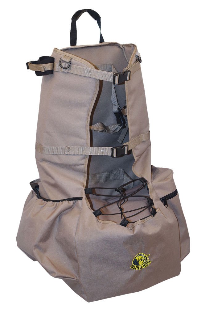 Sportsman's Beard Buster ground blind pack shows organized gear carry for field use