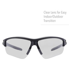 Clear lens suitable for indoor and outdoor shooting environments