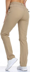 SPOSULEI pants feature three zip pockets for secure travel items.