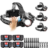Spriak High Lumens Headlamp zoomable beam for camping visibility.