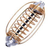 10pcs Spring Fishing Feeder Cage set with 25g weights