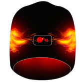 SPRING heated hat front view for outdoor warmth and comfort