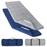 SPRINGSPIRIT cot mattress topper folded for compact camping storage.