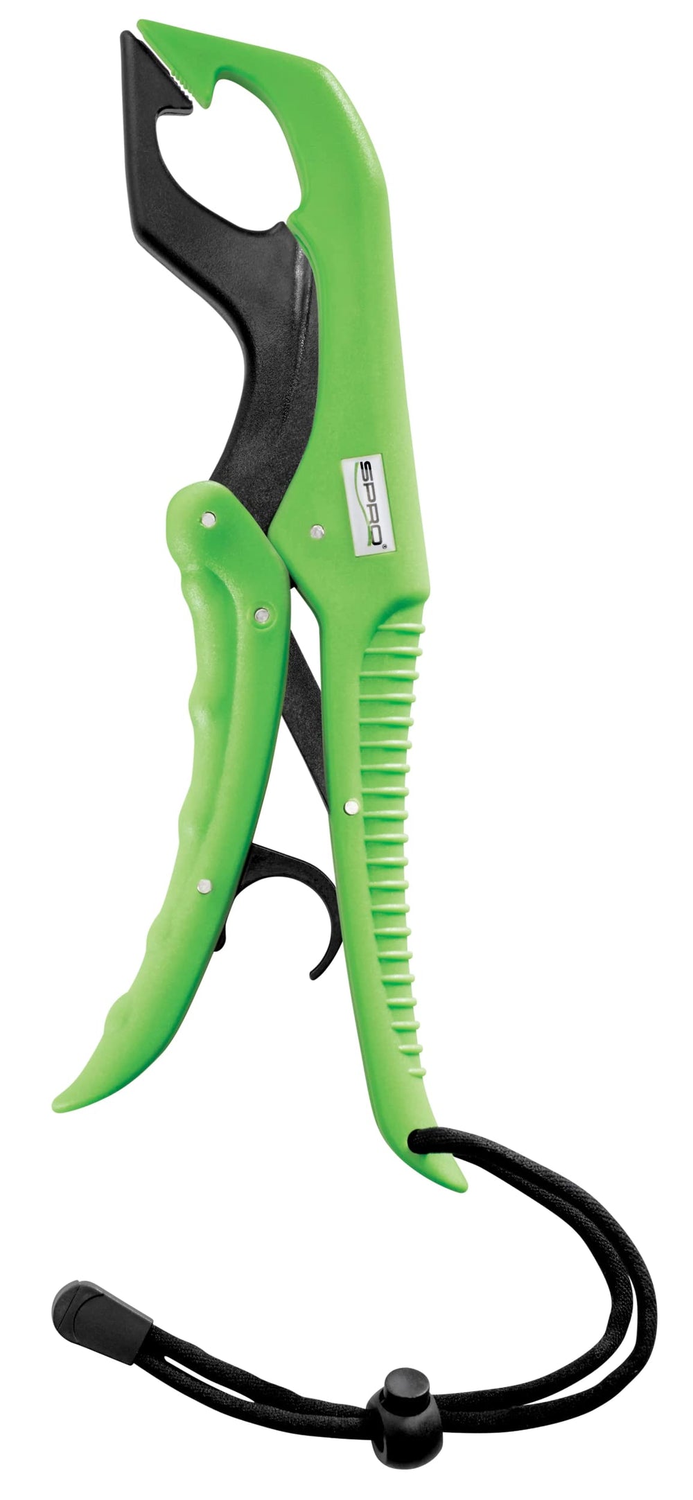 Spro 9-Inch Fish Gripper Green with secure jaws for confident handling on the water