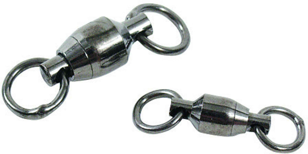 Spro ball bearing swivel with welded rings NS Black size 5 for reduced line twist and lure handling