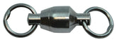 Spro ball bearing swivel with welded rings, size 7, NS Black, reduces line twist.