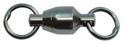 Spro ball bearing swivel with welded rings, size 7, NS Black, reduces line twist.