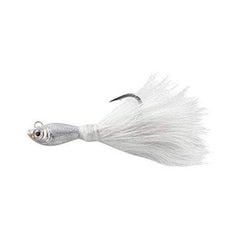 Spro Power Bucktail White 3 jig designed to attract trophy-sized saltwater gamefish
