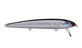 Spro Zero Minnow 130 silver black front view showing sleek wake bait profile