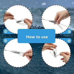 Long-distance surf fishing cast with heavy weight