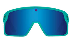 Spy Optic Monolith Happy lens close-up showing enhanced color and mood-boosting vision.