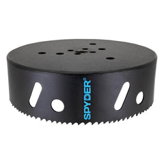 Spyder 6-3/8-inch bi-metal hole saw cuts steel with precision and smoothness