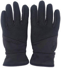 Spyder men's core conduct gloves leather palm patch improves grip